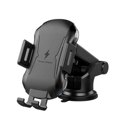 Auto Clamping Automatic Infrared Sensor Holder Magnetic Fast Mignatic Qi Wireless Car Charger Mount with Suction